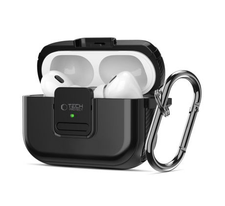 PÚZDRO TECH-PROTECT DEFENDER HOOK MAGSAFE APPLE AirPODS PRO 1 / 2 BLACK