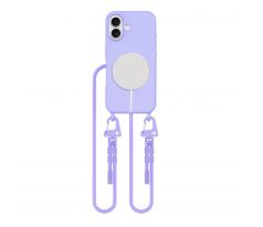 KRYT SO ŠNÚRKOU/POPRUH NA TELO TECH-PROTECT MAGNECKLACE MAGSAFE iPhone 16 LAVENDER