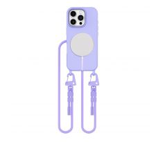 KRYT SO ŠNÚRKOU/POPRUH NA TELO TECH-PROTECT MAGNECKLACE MAGSAFE iPhone 16 Pro Max LAVENDER