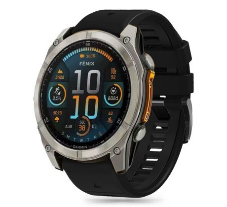 REMIENOK TECH-PROTECT SILICONE LINE GARMIN FENIX 5X / 5X Plus / 6X / 6X PRO / 7X / 8 (51 mm) BLACK