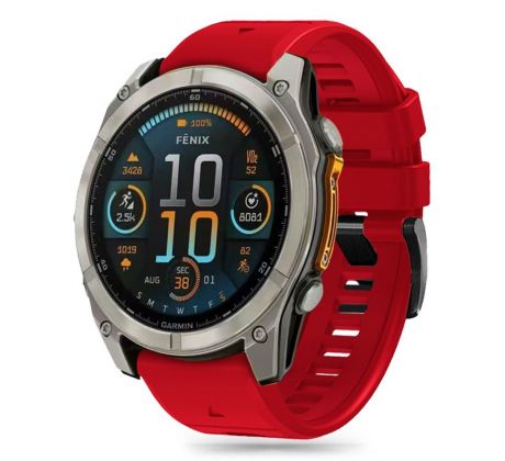 REMIENOK TECH-PROTECT SILICONE LINE GARMIN FENIX 5X / 5X Plus / 6X / 6X PRO / 7X / 8 (51 mm) RED