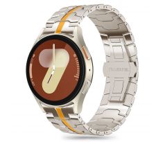 REMIENOK TECH-PROTECT STAINLESS LINE SAMSUNG GALAXY WATCH 4 / 5 / 5 PRO / 6 / 7 / FE TITANIUM/ORANGE