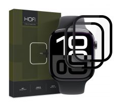 2PACK SET HYBRIDNÝCH OCHRANNÝCH SKIEL HOFI HYBRID PRO+ 2-PACK APPLE WATCH 10 (46 mm) BLACK