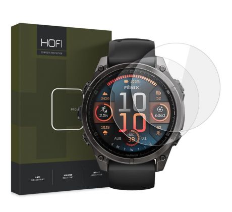 2PACK SET OCHRANNÝCH SKIEL HOFI GLASS PRO+ 2-PACK GARMIN FENIX 8 (47 mm) CLEAR