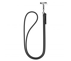 POPRUH CEZ RAMENO/ŠNÚRKA NA TELEFÓN TECH-PROTECT C1S ROPE CROSSBODY STRAP BLACK/BLACK