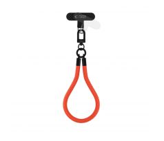 POPRUH NA RUKU/ŠNÚRKA NA TELEFON TECH-PROTECT C3S ROPE WRIST STRAP NEON ORANGE/BLACK