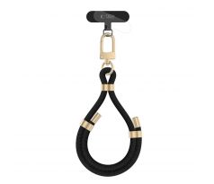 POPRUH NA RUKU/ŠNÚRKA NA TELEFON TECH-PROTECT C4S ROPE WRIST STRAP BLACK/GOLD