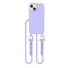 KRYT SO ŠNÚRKOU/POPRUH NA RAMENO/CEZ TELO TECH-PROTECT MAGNECKLACE MAGSAFE iPhone 15 LAVENDER