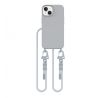 KRYT SO ŠNÚRKOU/POPRUH NA RAMENO/CEZ TELO TECH-PROTECT MAGNECKLACE MAGSAFE iPhone 15 CRAYON GREY