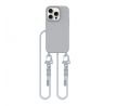 KRYT SO ŠNÚRKOU/POPRUH NA RAMENO/CEZ TELO TECH-PROTECT MAGNECKLACE MAGSAFE iPhone 14 Pro CRAYON GREY