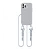 KRYT SO ŠNÚRKOU/POPRUH NA RAMENO/CEZ TELO TECH-PROTECT MAGNECKLACE MAGSAFE iPhone 12 / 12 Pro CRAYON GREY