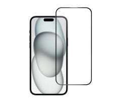 Ochranné tvrdené sklo -  iPhone 15 Plus/16 Plus 5D Full Cover cierny