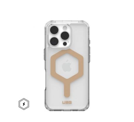 Case (UAG) Urban Armor Gear Plyo s MagSafe  iPhone 16 Pro ice /  zlatý