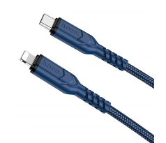 HOCO cable Type C to Lightning PD 3A 20W X59 1 m modrý