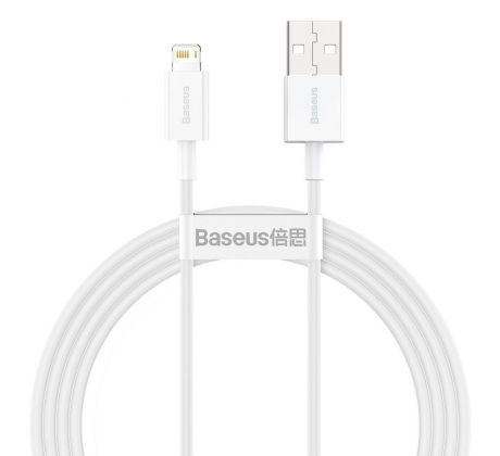 BASEUS cable USB A to Lightning 2,4A Superior CALYS-B02 1,5 m biely