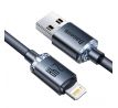 BASEUS cable USB A to Lightning 2,4A Crystal Shine CAJY000101 2 m cierny