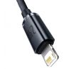 BASEUS cable USB A to Lightning 2,4A Crystal Shine CAJY000101 2 m cierny