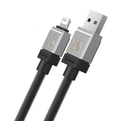 BASEUS cable USB A to Lightning 2,4A Coolplay CAKW000501 2 m cierny