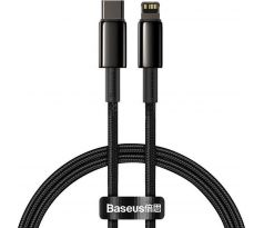 BASEUS cable Type C to Lightning PD 20W Tungsten Gold CATLWJ-01 2 m cierny