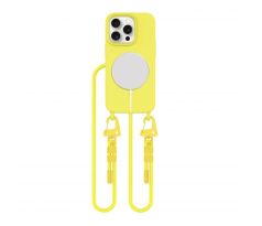 KRYT SO ŠNÚRKOU/POPRUH NA TELO TECH-PROTECT MAGNECKLACE MAGSAFE iPhone 15 Pro CANARY YELLOW