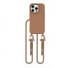 KRYT SO ŠNÚRKOU/POPRUH NA TELO TECH-PROTECT MAGNECKLACE MAGSAFE iPhone 16 Pro CHOCOLATE BROWN