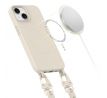 KRYT SO ŠNÚRKOU/POPRUH NA TELO TECH-PROTECT MAGNECKLACE MAGSAFE iPhone 15 COSMIC LATTE