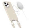 KRYT SO ŠNÚRKOU/POPRUH NA TELO TECH-PROTECT MAGNECKLACE MAGSAFE iPhone 15 Pro COSMIC LATTE