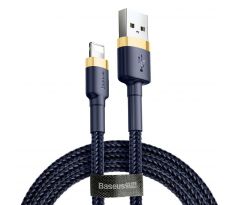 BASEUS cable USB A to Lightning 2.4A Cafule CALKLF-BV3 1 m modrý  zlatý