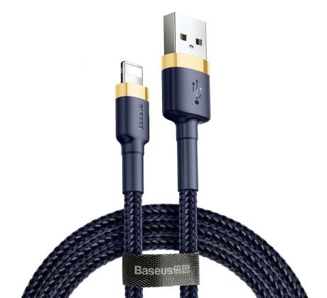 BASEUS cable USB A to Lightning 2.4A Cafule CALKLF-BV3 1 m modrý  zlatý