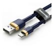 BASEUS cable USB A to Lightning 2.4A Cafule CALKLF-BV3 1 m modrý  zlatý