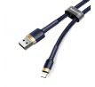 BASEUS cable USB A to Lightning 2.4A Cafule CALKLF-BV3 1 m modrý  zlatý