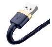 BASEUS cable USB A to Lightning 2.4A Cafule CALKLF-BV3 1 m modrý  zlatý