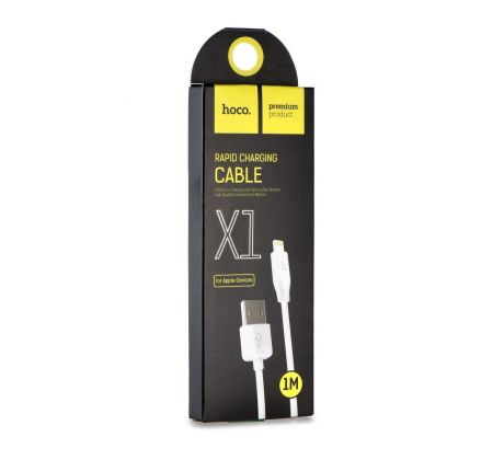 HOCO cable USB A to Lightning 2,1A X1 1 m biely