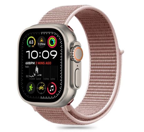 REMIENOK TECH-PROTECT NYLON APPLE WATCH 6 / 7 / 8 / 9 / 10 / SE (40 / 41 / 42 mm) DUSTY ROSE