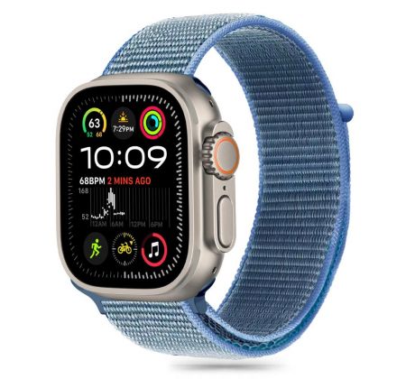 REMIENOK TECH-PROTECT NYLON APPLE WATCH 6 / 7 / 8 / 9 / 10 / SE (40 / 41 / 42 mm) BABY BLUE