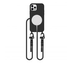 KRYT SO ŠNÚRKOU/POPRUH NA TELO TECH-PROTECT MAGNECKLACE MAGSAFE iPhone 12 / 12 Pro BLACK