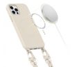 KRYT SO ŠNÚRKOU/POPRUH NA TELO TECH-PROTECT MAGNECKLACE MAGSAFE iPhone 12 / 12 Pro COSMIC LATTE