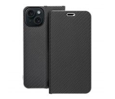 LUNA Book Carbon  iPhone 15 cierny