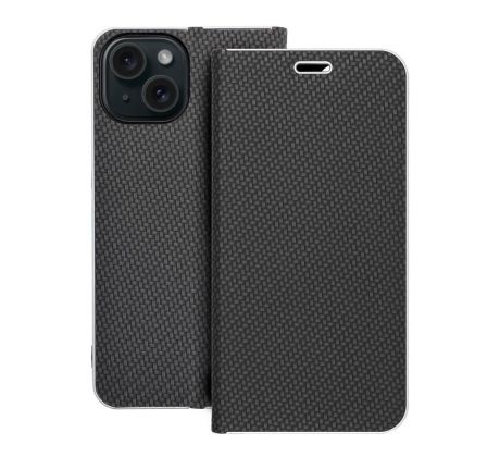 LUNA Book Carbon  iPhone 15 cierny