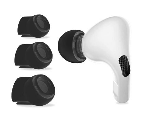 NÁHRADNÉ ŠTUPLE DO UŠÍ TECH-PROTECT EAR TIPS 3-PACK APPLE AirPODS PRO 1 / 2 BLACK