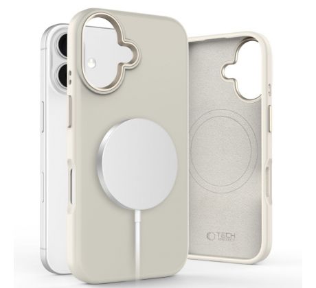 KRYT TECH-PROTECT SILICONE PURE MAGSAFE iPhone 16 COSMIC LATTE