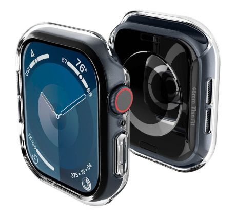 KRYT SPIGEN THIN FIT APPLE WATCH 10 (46 mm) CRYSTAL CLEAR