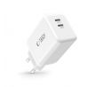 SIEŤOVA NABÍJAČKA TECH-PROTECT NC45W-GAN 2-PORT NETWORK CHARGER PD45W WHITE