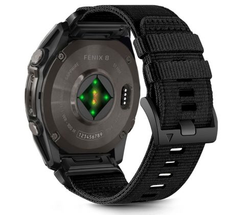 REMIENOK TECH-PROTECT NYLON CLASSIC GARMIN FENIX 5 / 6 / 6 PRO / 7 / 8 (47 mm) / E BLACK