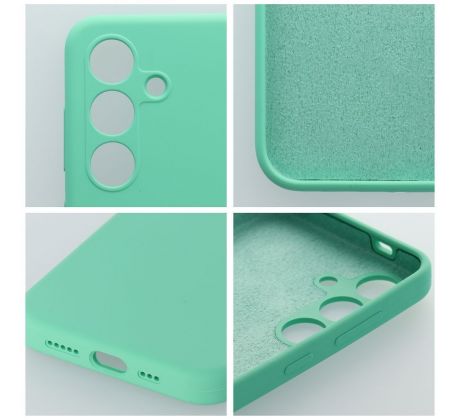 Case SILICONE 2mm  Xiaomi Redmi 14C slabomodrý tyrkysový mentolový