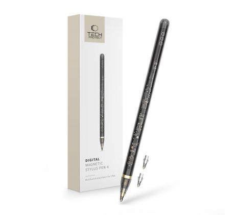 DOTYKOVÉ PERO TECH-PROTECT DIGITAL MAGNETIC STYLUS PEN ”4” iPad CLEAR/BLACK