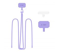 UNIVERZÁLNA ŠNÚRKA NA TELEFÓN POD KRYT / POPRUH TECH-PROTECT C5S ROPE CROSSBODY STRAP LAVENDER