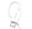 BASEUS cablel USB A to Apple Lightning 8-pin 2,4A Superior Series Fast Charging CALYS-02 0.25 meter biely