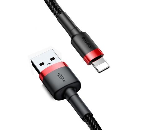 BASEUS cable USB A to Lightning 2,4A Cafule CALKLF-B19 1 m cierny cervený