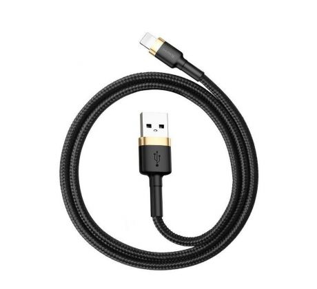 BASEUS cable USB A to Lightning 2,4A Cafule CALKLF-BV1 1 m cierny  zlatý